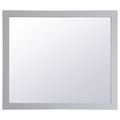 Elegant Decor Aqua Rectangle Vanity Mirror 42 Inch In Grey VM24236GR